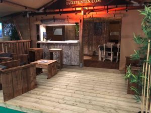 Glamping Terraza tienda safari
