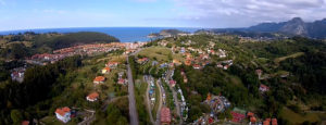 Vista aérea camping Ribadesella