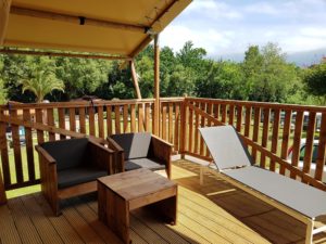 Glamping Terraza tienda safari