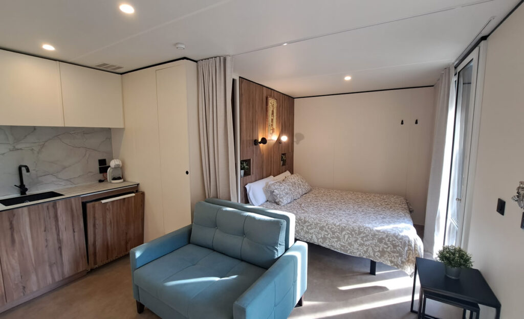 Mobil Homes Camping Ribadesella Dormitorio salon2